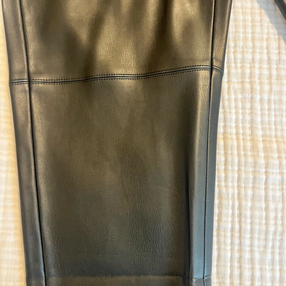 Zara Pleather high waisted ankle pants - Picture 4 of 5